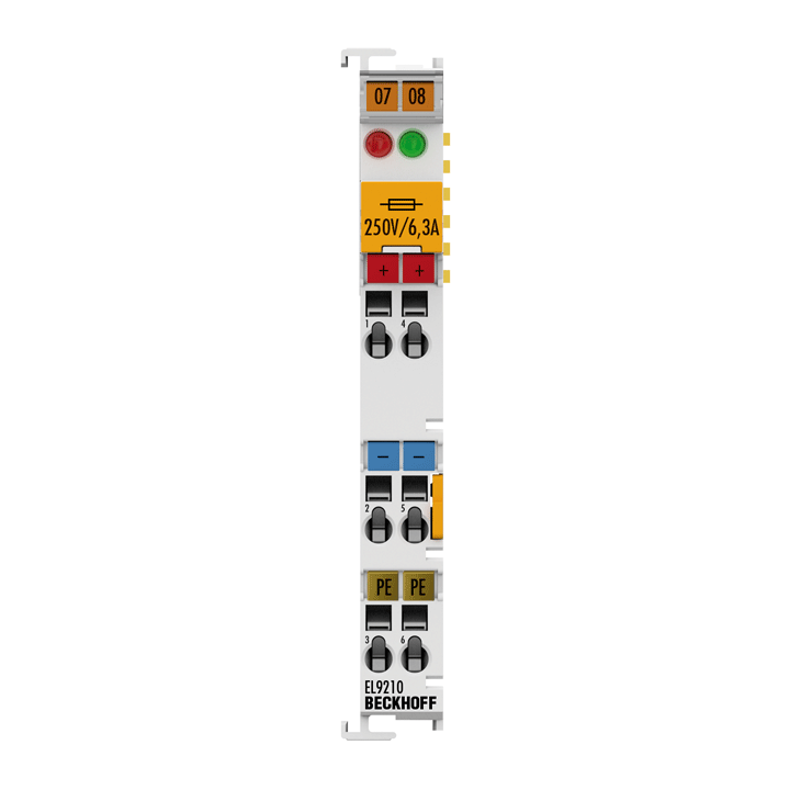 EL9210 | Potenzialeinspeiseklemme, 24 V DC, mit Diagnose und Sicherung