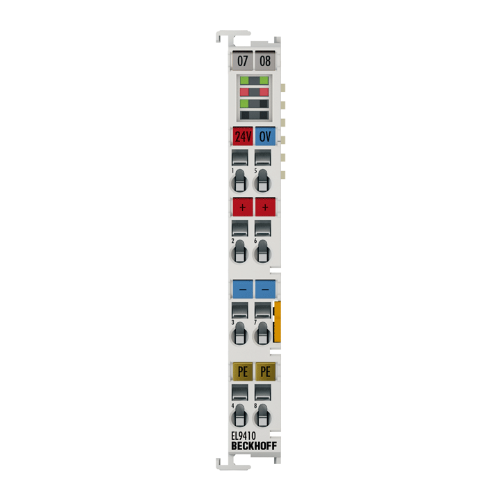 EL9410 | Power supply terminal for E-bus, with diagnostics | Beckhoff USA