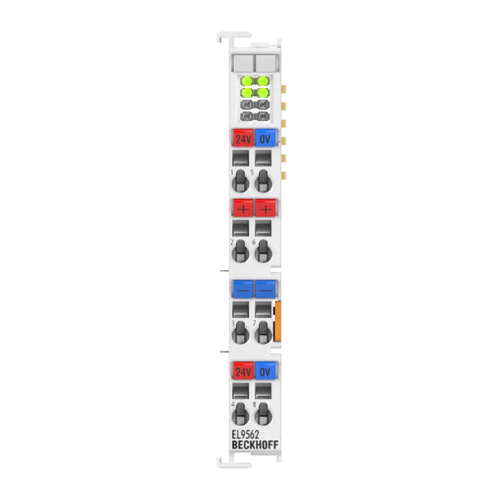 EL9562 | EtherCAT-Klemme, Netzteil, 24 V DC, 2 x Ausgang 24 V DC, 0,2 A, galvanisch getrennt