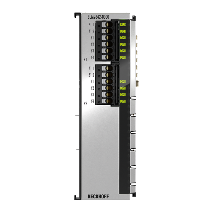 ELM2642-0000 | EtherCAT-Klemme, 2-Kanal-Reed-Ausgang, Multiplexer, 48 V AC/DC, 0,5 A, potenzialfrei, 1 x 4