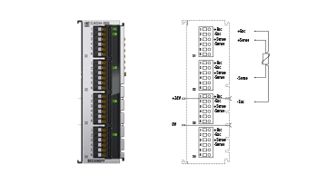 ELM3244-0000 | EtherCAT-Klemme, 4-Kanal-Analog-Eingang, Temperatur, RTD, 24 Bit, hochpräzise, 1 kSps