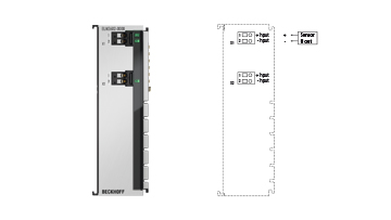 ELM3602-0000 | EtherCAT Terminal, 2-channel analog input, IEPE/accelerometer, 24 bit, 50 ksps