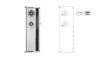 ELM3602-0032 | EtherCAT Terminal, 2-channel analog input, IEPE/accelerometer, 24 bit, 50 ksps, BNC, externally calibrated