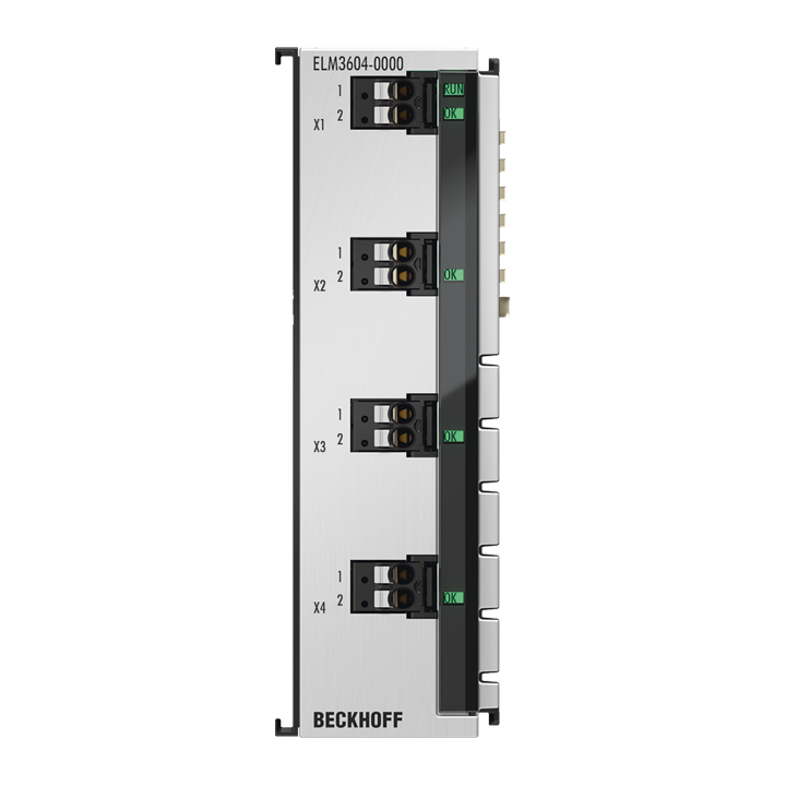 ELM3604-0000 | EtherCAT Terminal, 4-channel analog input, IEPE/accelerometer, 24 bit, 20 ksps