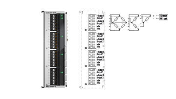 ELM3704-0000 | EtherCAT 端子模块，4 通道模拟量输入，多功能，24 位，10 ksps