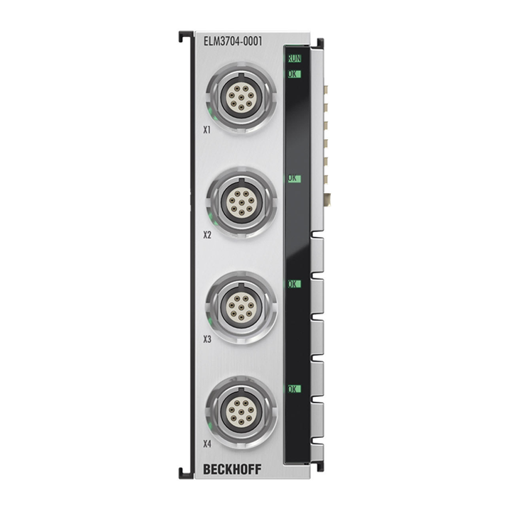 ELM3704-0001 | EtherCAT Terminal, 4-channel analog input, multi-function, 24 bit, 10 ksps, LEMO