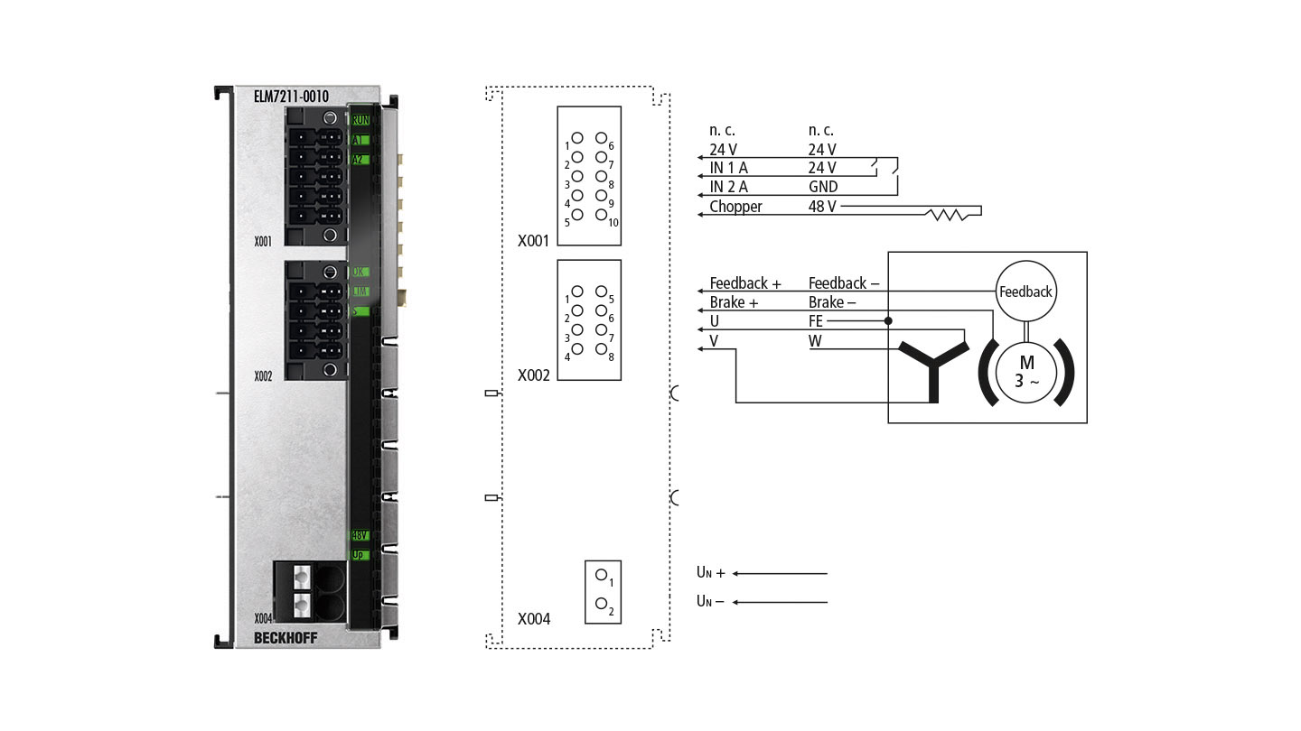 ELM7211-0010 | EtherCAT-Klemme, 1-Kanal-Motion-Interface, Servomotor, 48 V DC, 4,5 A, OCT