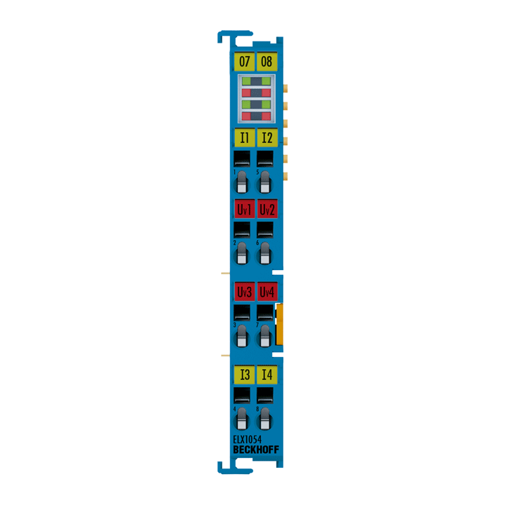 ELX1054 | EtherCAT Terminal, 4-channel digital input, NAMUR, Ex i