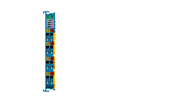 ELX3204-0090 | EtherCAT Terminal, 4-channel analog input, temperature, RTD (Pt100), 16 bit, Ex i, TwinSAFE SC