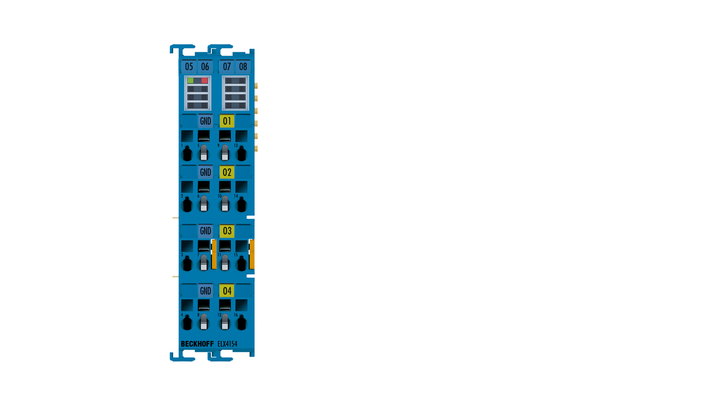 ELX4154 | EtherCAT Terminal, 4-channel analog output, current, 0/4 