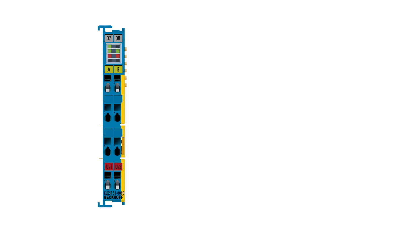 ELX5151-0090 | EtherCAT-Klemme, 1-Kanal-Encoder-Interface, inkremental, NAMUR, Ex i, TwinSAFE SC