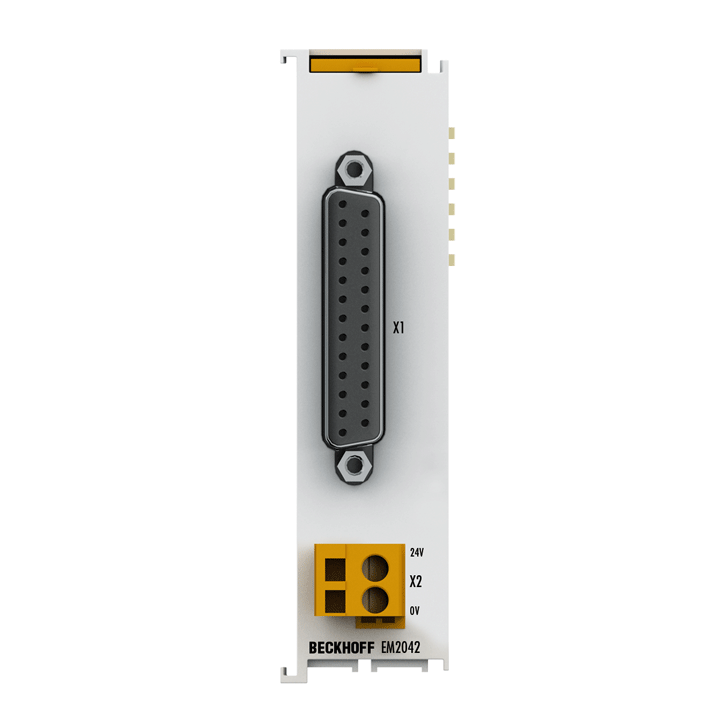 EM2042 | EtherCAT Terminal, 16-channel digital output, 24 V DC, 0.5 A, D-sub