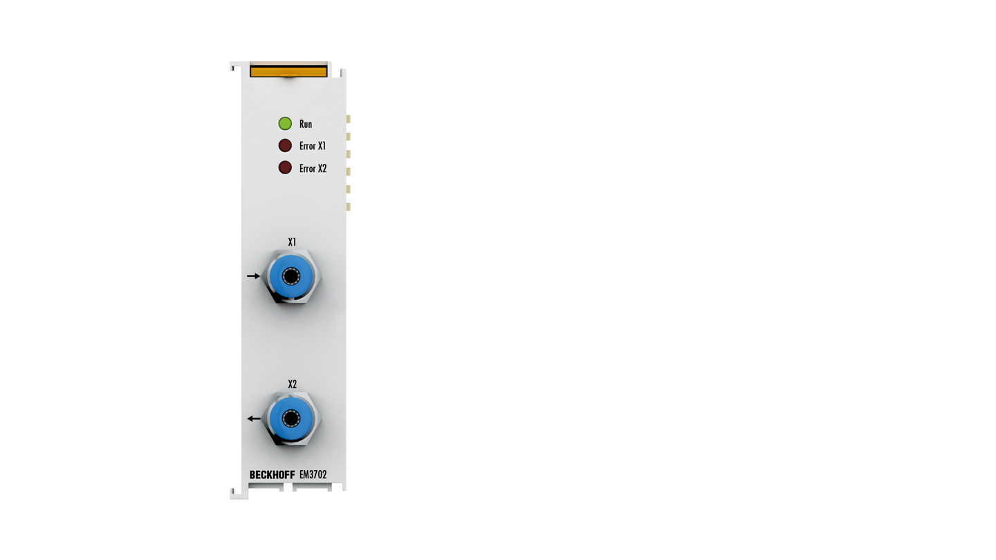 EM3702 | EtherCAT Terminal, 2-channel analog input, relative pressure, 0...7500 hPa (0…+7.5 bar)
