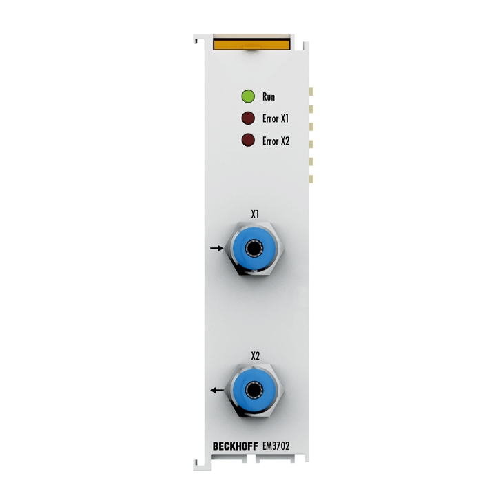 EM3702 | EtherCAT Terminal, 2-channel analog input, relative pressure, 0...7500 hPa (0…+7.5 bar)