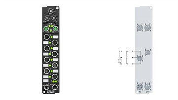 EP1008-0701 | EtherCAT Box, 8-channel digital input, ID switch, 24 V DC, 3 ms, M8