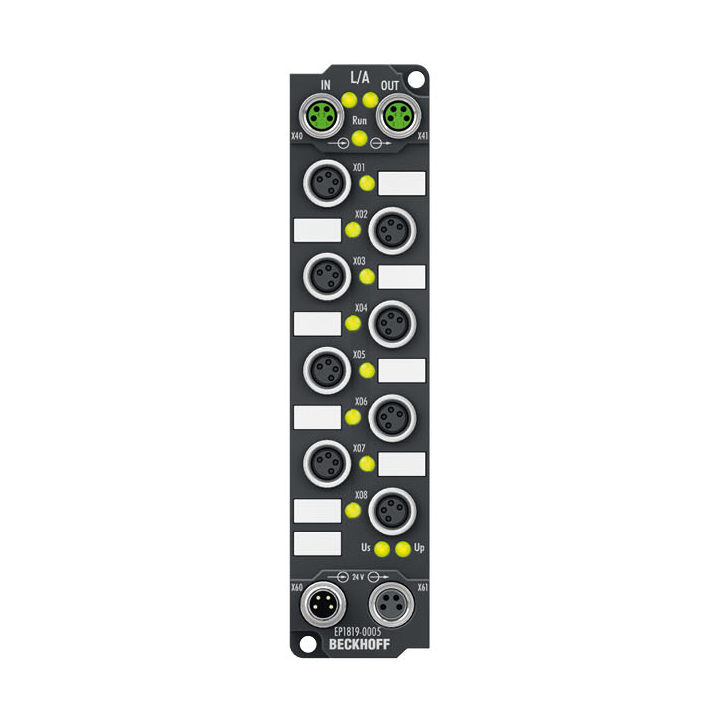 EP1819-0005 | EtherCAT Box, 16-channel digital input, 24 V DC, 10 µs, M8, 4-pin