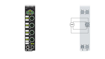 EP3754-0702 | EtherCAT Box, 4-channel analog input, ID switch, multi-function, M12