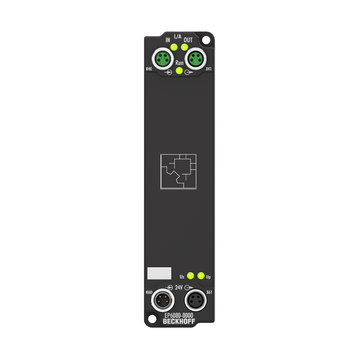 EP6080-0000 | EtherCAT Box, 1-channel communication interface, memory, 128 kByte, NOVRAM