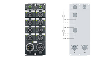 EP6228-3032 | EtherCAT Box, 8-Kanal-Kommunikations-Interface, IO-Link, Master, Class B, M12