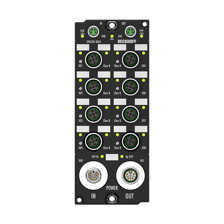 EP6228-3034 | EtherCAT Box, 8-Kanal-Kommunikations-Interface, IO-Link, Master, Class B, M12, L-kodiert
