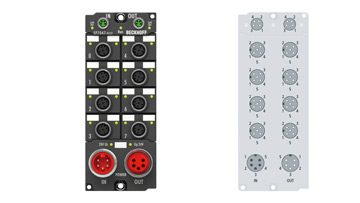 EP7047-1032 | EtherCAT Box, 1-Kanal-Motion-Interface, Schrittmotor, 48 V DC, 5 A, M12, mit Inkremental-Encoder