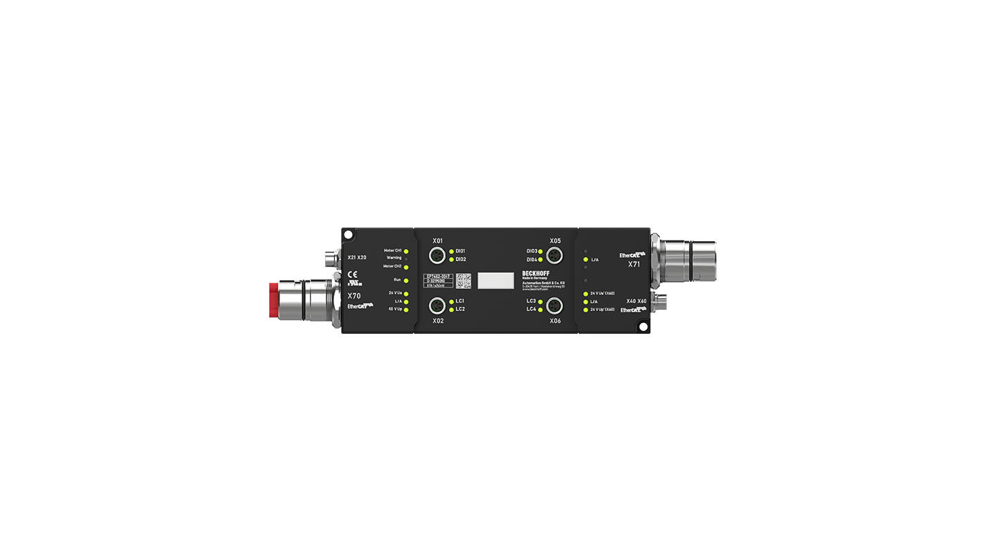 EP7402-0067 | EtherCAT Box, 2-channel motion interface, BLDC motor, 48 V DC, 3.5 A, M8, EtherCAT junction