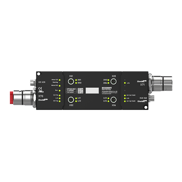 EP7402-0067 | EtherCAT Box, 2-channel motion interface, BLDC motor, 48 V DC, 3.5 A, M8, EtherCAT junction