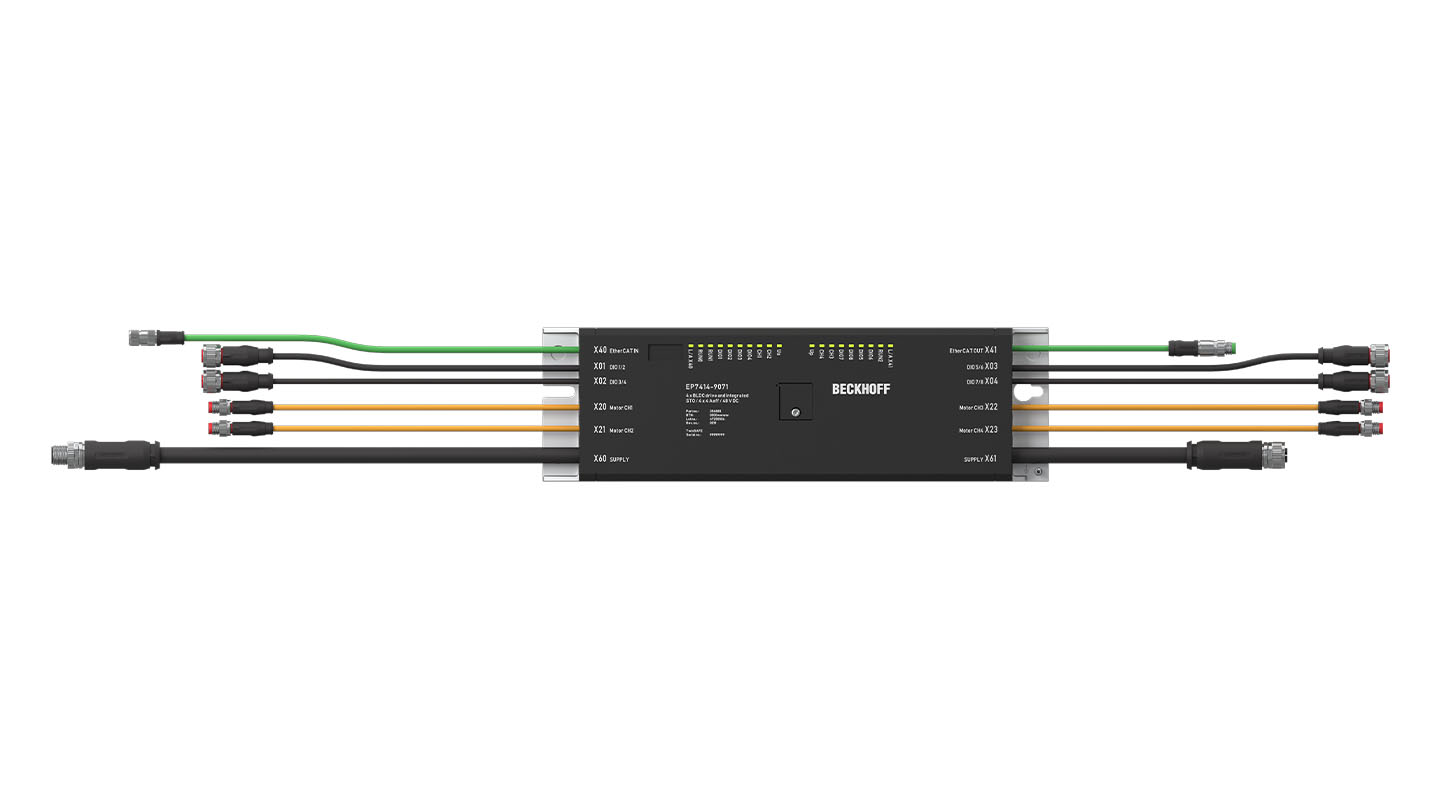 EP7414-9071 | EtherCAT Box, 4-channel motion interface, BLDC motor, 48 V DC, 4 A, STO, TwinSAFE Logic
