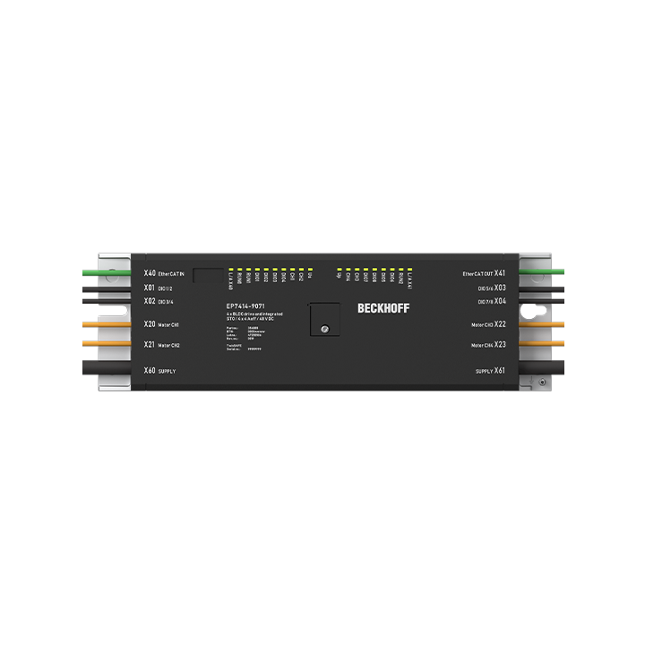 EP7414-9071 | EtherCAT Box, 4-channel motion interface, BLDC motor, 48 V DC, 4 A, STO, TwinSAFE Logic