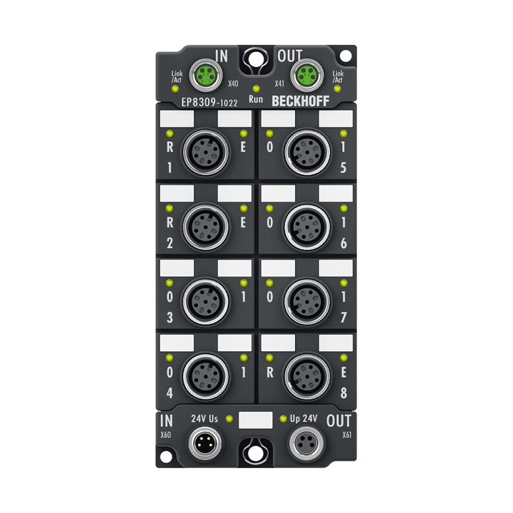 EP8309-1022 | EtherCAT Box, multi-functional box, digital, analog, PWM, current-controlled, M12