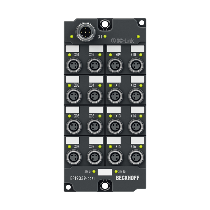 EPI2339-0021 | IO-Link box, 16-channel digital combi, 24 V DC, 3 ms, 0.5 A, M8