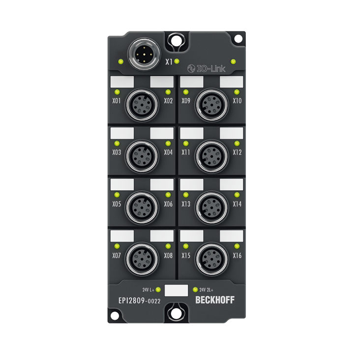 EPI2809-0022 | IO-Link box, 16-channel digital output, 24 V DC, 0.5 A, M12