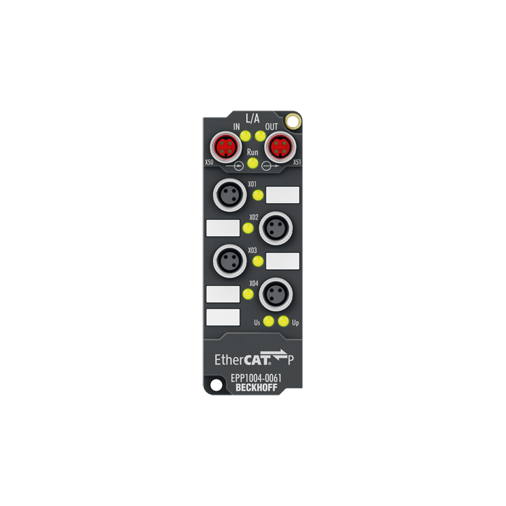 EPP1004-0061 | EtherCAT P Box, 4-channel digital input, 24 V DC, 3 ms, M8