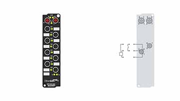 EPP1098-0001 | EtherCAT P Box, 8-channel digital input, 24 V DC, 10 µs, ground switching, M8