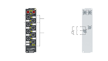 EPP1258-0001 | EtherCAT P-Box, 8-Kanal-Digital-Eingang, 24 V DC, 10 µs, M8, Timestamp
