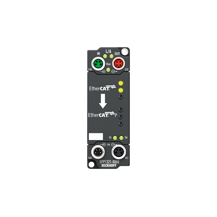 EPP1321-0060 | EtherCAT P-Box, 1-Port-EtherCAT-zu-EtherCAT P-Einspeisung