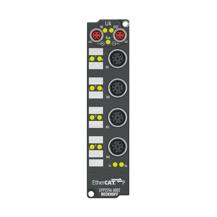 EPP2596-0002 | EtherCAT P Box, 1-channel LED output, 24 V DC, 3 A, M12