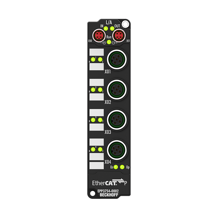 EPP3754-0002 | EtherCAT P-Box, 4-Kanal-Analog-Eingang, Multifunktion, M12
