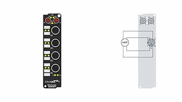 EPP3754-0002 | EtherCAT P Box, 4-channel analog input, multi-function, M12