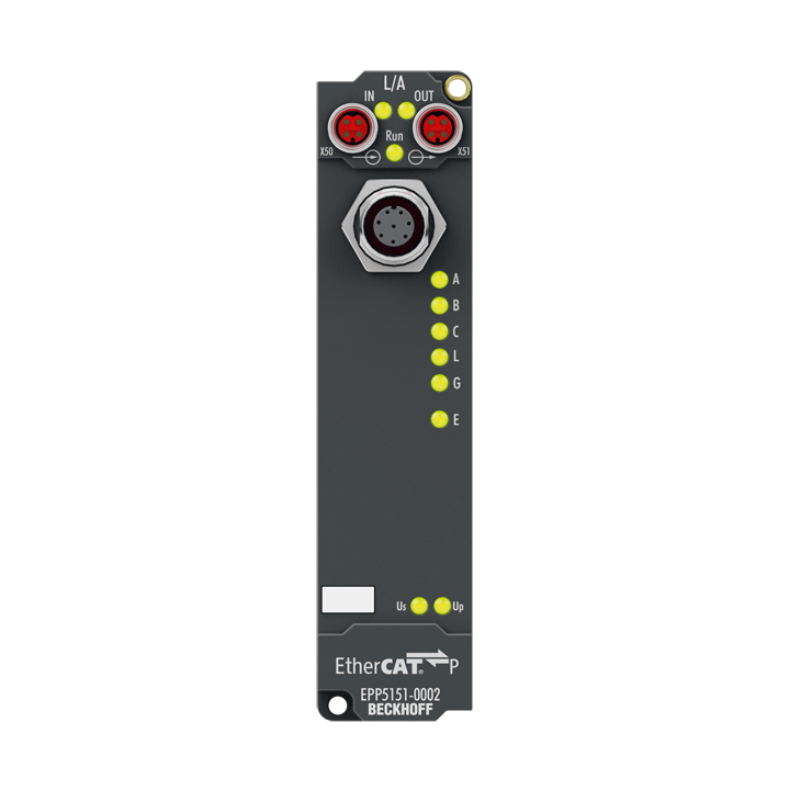 EPP5151-0002 | EtherCAT P-Box, 1-Kanal-Encoder-Interface, inkremental, 24 V DC HTL, 100 kHz, M12