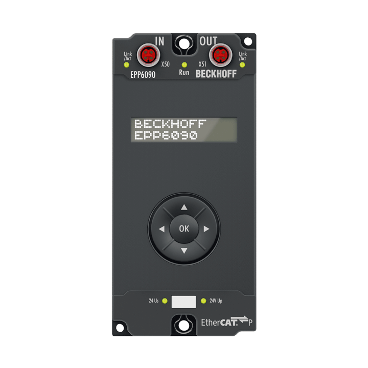 EPP6090-0000 | EtherCAT P-Box, Display mit Navigationstaster, Betriebsstundenzähler