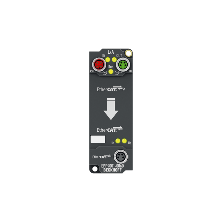 EPP9001-0060 | EtherCAT P-/EtherCAT-Connector, mit Spannungsweiterleitung
