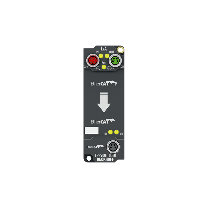 EPP9001-0060 | EtherCAT P-/EtherCAT-Connector, mit Spannungsweiterleitung