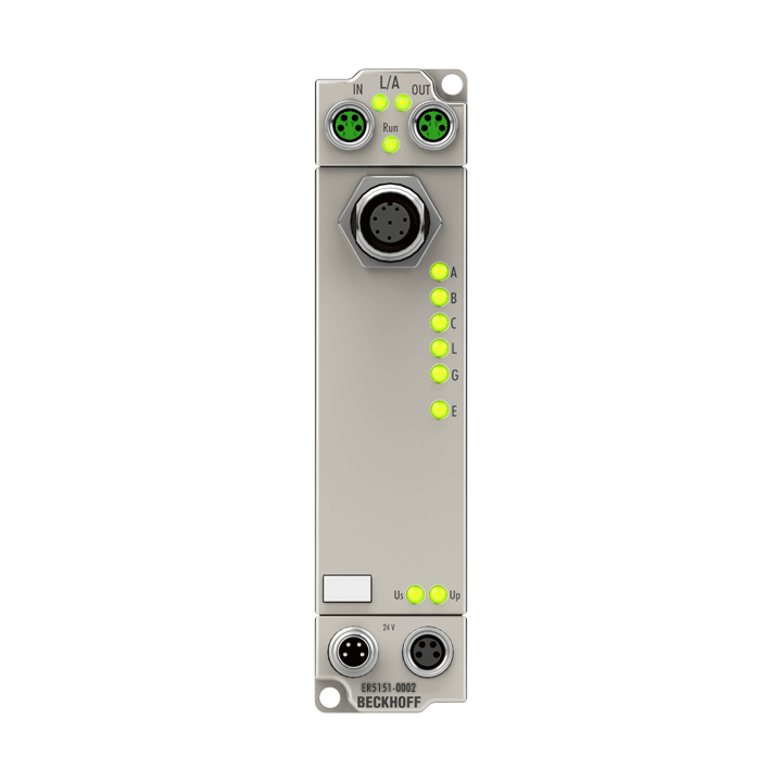 ER5151-0002 | EtherCAT Box, 1-Kanal-Encoder-Interface, inkremental, 24 V DC HTL, 100 kHz, M12, Zinkdruckguss