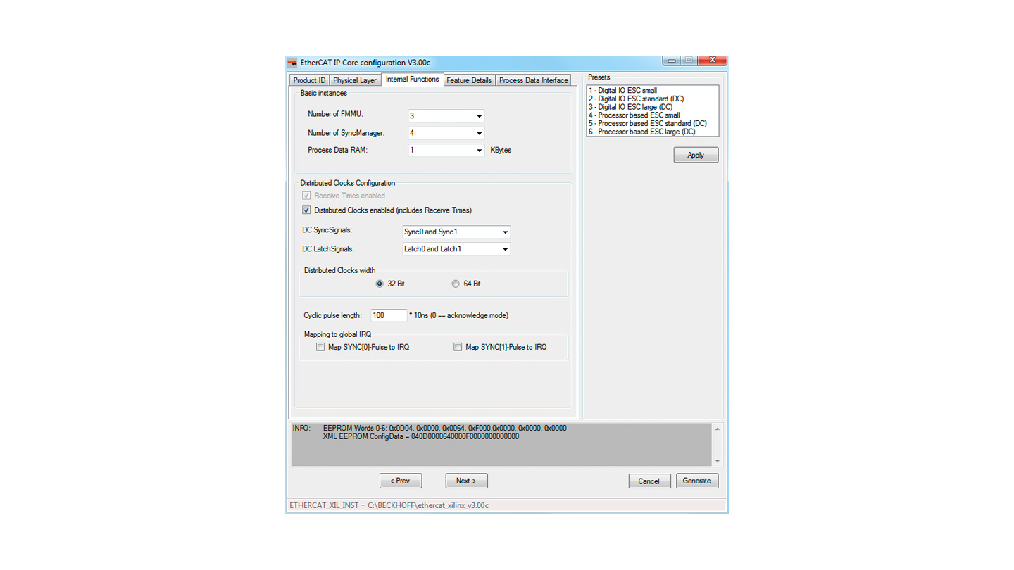 ET1815, ET1816 | EtherCAT IP core for Xilinx® FPGAs