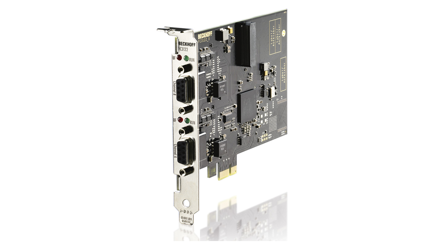 FC3122 | Infrastructure, 2-channel fieldbus card, PROFIBUS, master/slave, PCI express, D-sub