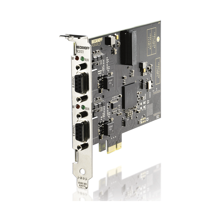 FC3122 | Infrastructure, 2-channel fieldbus card, PROFIBUS, master/slave, PCI express, D-sub
