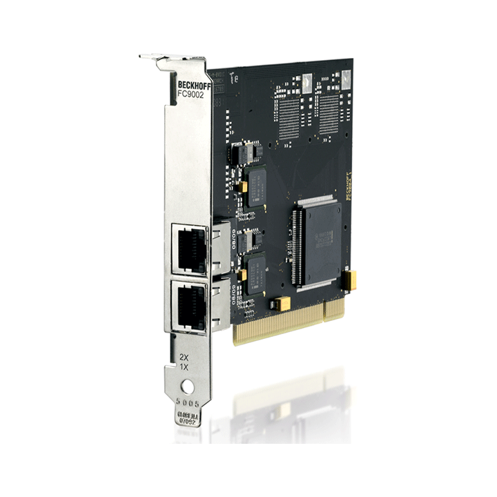FC9002 | Infrastructure, 2-channel fieldbus card, Ethernet, 100 Mbit/s, PCI, RJ45