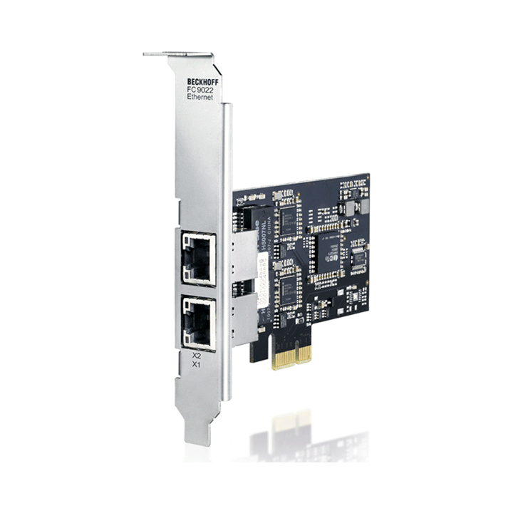 FC9022 | Gigabit Ethernet card, 2 channels, PCIe x1