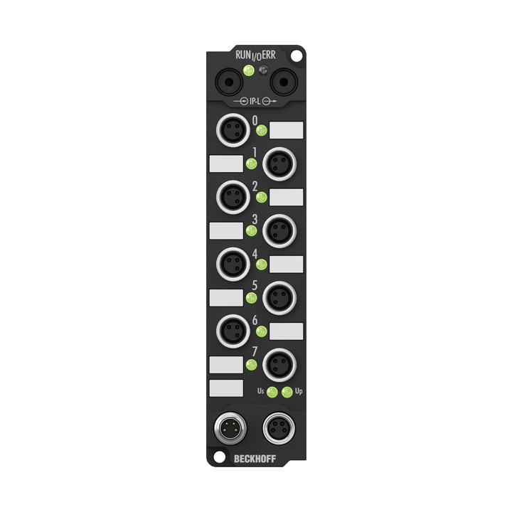 IE1001 | Extension Box, 8-channel digital input, 24 V DC, 3 ms, M8